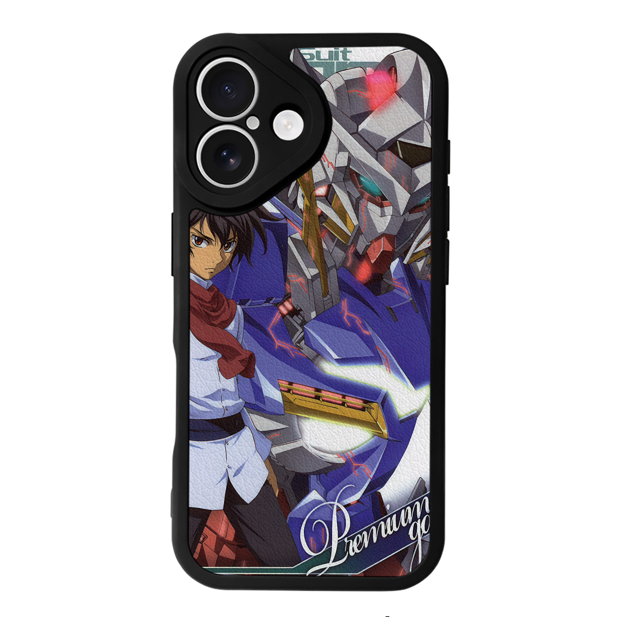 （画像用） 機動戦士ガンダム Mobile Suit Gundam 【iPhone 16シリーズ対応】シリコンスマホケース（レザー調） 材質：シリコン